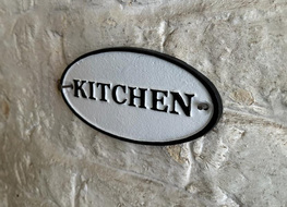 Kitchen sign